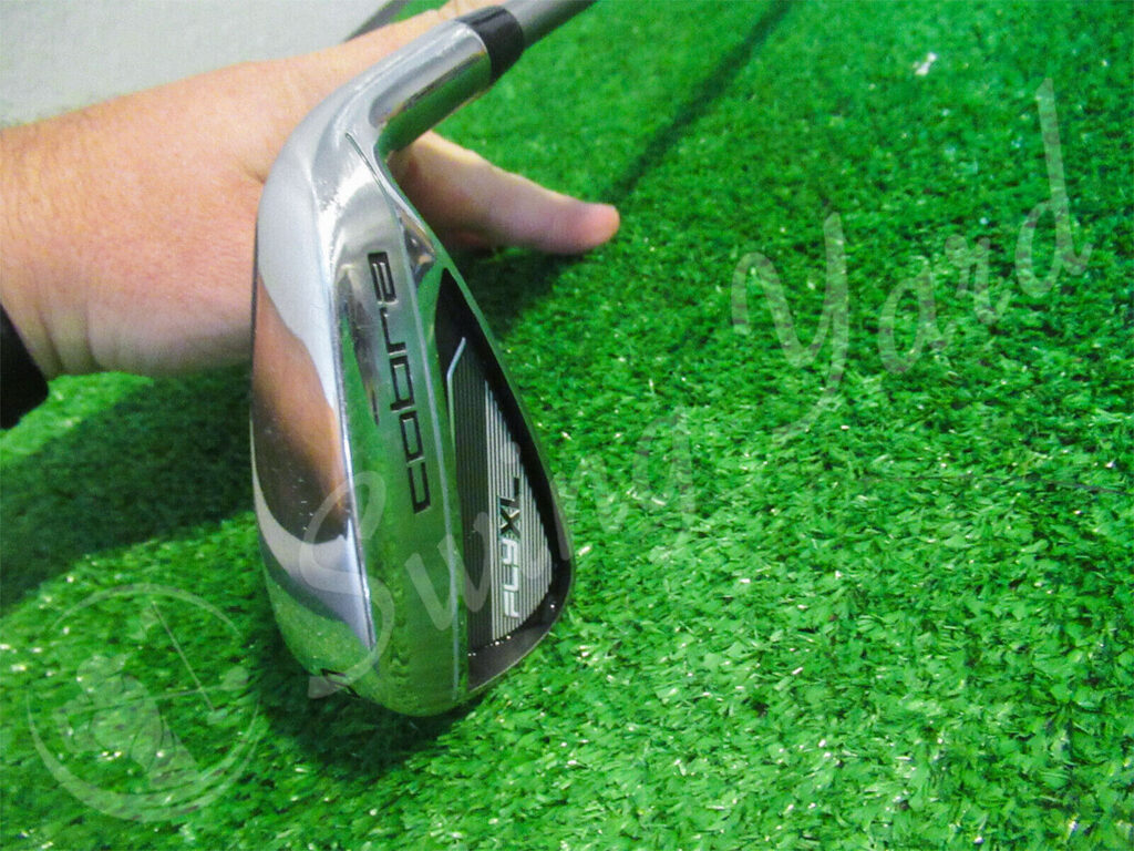 Me testing the Cobra Women’s Fly XL at the golf course